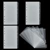 FINGERINSPIRE 4 Set A6 Divisori per Raccoglitori 17.1x10.4cm Chiaro 6 Anelli Divisori Verticali in Plastica Smerigliato Scheda Ricetta per Planner Raccoglitori a Fogli Sciolti (24 Divisori)
