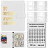 TiooDre Budget Planner Italiano, Agenda Risparmio Soldi Con Buste Libro Del Risparmio Con Cerniera 25 Fogli Di Budget E 1 Etichette Adesive, Un Libro Sfida per Risparmiare Denaro Adatto a Bambini E Adulti