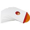 MC DAISON 100 pezzi COPERTINA ESTERNA IN CARTONCINO RIGIDO BIANCO CON 2 FORI CENTRALI PER dischi LP 33 GIRI 12 maxi single (vinili diam. 30 cm)…
