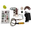 LLOOPK Levigatrice elettrica, Smerigliatrice multifunzionale Mini levigatrice a nastro elettrica Lucidatrice Rettificatrice Taglierina Affilacoltelli(Set 2)