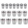 EDPEZHRMD Pinza a molla, Mandrino con pinza a molla ER Argento ER8-ER32 0,015 mm(ER16-10)