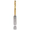 Milwaukee Electric Tool 48-89-4605 - Punta per trapano a percussione, diametro 1/8 x L 6,7 cm (29/32) 35 gradi, gambo esagonale da 1/4, 135 gradi