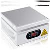 TLBZK Stazione di saldatura a piastra calda da 700W 220V, LED Microcomputer preriscaldamento elettrico Rework Heater Lab (200X200mm)