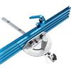 POWERTEC 71391V - Sega da banco di precisione con 27 arresti angolari e barra a T da 3/4 x 3/8 con scanalatura a T rimovibile, include 61 x 7,6 cm recinzione multi T con scala, blocco ribaltabile
