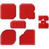 AOYUDJ Spatola per spalmatrici di sigillanti in silicone per finiture di porte, strumento per calafataggio in silicone, vetro, cementi, raschietti