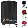 KHAMAL Copertura per barbecue Weber, resistente tessuto Oxford 420D, copertura rotonda per barbecue Weber, 71 x 68 cm