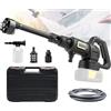 CISSIYOG Pulitore ad alta pressione, 65 bar, idropulitrice portatile compatibile con batteria Makita da 18 V, idropulitrice portatile con ugello multi-spruzzo 6 in 1, display LCD, tubo da 5 m, per lavaggio