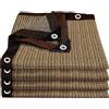 QHAIYYBF Rete ombreggiante,Teli ombreggianti,rete ombreggiante con occhielli resistente all'80% ai raggi UV, per pergolati,balconi,giardini,piante,serre,pollai,fienili e cucce per cani all'aperto