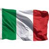 Generic Bandiera Italiana 90x150 cm Professionale - Tricolore Italia in Poliestere Antivento e Resistente - Con 2 Occhielli in Metallo per Interno ed Esterno - Ideale per Barche e Tifosi