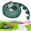 BRIMOREA Griglie per prato, in plastica, con 50 ancore, lunghezza 10 m, altezza 5 cm, colore: verde