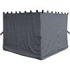 QUICK STAR 4 Pannelli Laterali per Nizza Pavilion 3x3m Parete Laterale Grigia