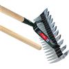 KADAX Cutter di Kadax in acciaio di alta qualità, ventilazione a due pavimento a due lettere, ventola del prato, sfilata manuale con larghezza di lavoro di 37 cm, coltivatore (con stelo)