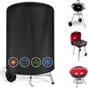 OFFCUP Copertura Barbecue Rotondo Ø70 x 90 cm Oxford 210D Impermeabile Anti-UV e Antipolvere Copertura per Barbecue per BBQ Grill Anti Pioggia Polvere Sole Neve