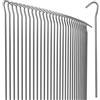 Gardebruk 50x Picchetti per Fissaggio in Acciaio Zincato 20x3cm Ancoraggio Tende Ø 3,5mm Giardino