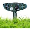 ertlutw Repellente per gatti da giardino, ad ultrasuoni, a energia solare, per esterni, impermeabile, con sensore di movimento e luce lampeggiante, per fattoria, giardino, cortile, ratti, scoiattoli, cani