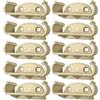 cyclingcolors 10x Supporto per doga doghe 63 × 12 mm plastica per rete letto telaio in legno terminale letto mobile fissaggio graffa vite, beige