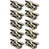 cyclingcolors 10x Supporto doppio lungo per doghe 38 × 8 mm sospeso in elastomero per rete letto telaio in legno terminale letto mobile fissaggio a tenone, beige