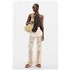 Desigual, Pantaloni Crochet, Donna, Bianco, L