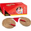 Idena 40382 - Gioco di tiro alla Fune per Esterni, Lunghezza 6 m, Diametro 20 mm, Bandiera Staccabile, estremità rinforzate, Giochi da Giardino per Adulti e Bambini dai 5 Anni in su