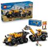 LEGO City Camion Ribaltabile e Pala Meccanica - Veicoli Giocattolo da Cantiere con Funzioni Operative e 3 Minifigure - Regalo di Compleanno STEM per Bambini da 8 Anni in su - 60494
