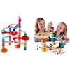 Hape E6024 Super Spirals, Quadrilla, Marble Run Expansion Pack con Spirale Twists Xylophone Rail e Spirale, in Legno, per Bambini dai 4 Anni in su & E6021 - Quadrilla Corsa Verso Il traguardo