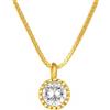 Sakrami Collana Punto Luce Argento 925 Dorato con Zircone Colorato Rosa Lilla Lime Bianco, Catena Veneziana, Scatola Personalizzata, Donna Ragazza, Idea Regalo Compleanno Comunione (Bianco)