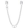 HUIPOJUE Ciondoli in Argento Sterling 925 per Bracciali e Collane Compatibili con Pandora, Fermagli a Clip, Catena di Sicurezza, Gioielli Natalizi da Regalare alle Donne