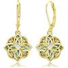 PARYFO Orecchini con nodo celtico, in argento Sterling 925, in oro, orecchini celtici, orecchini pendenti con nodi, orecchini dorati, wicca, strega, regalo per donne, ragazze, donne, madri, Natale