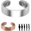 Generico Sömni Anello da donna con menopausa, anello sömni Afür Uomini e Donne Rilassamento, aiuto per il sonno, riduzione della stanchezza (argento)