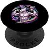 Animal Meme Lover Gifts Galaxy Buffed Unicorn PopSockets PopGrip Adesivo