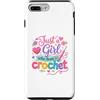 Crafty Yarn Apparel Custodia per iPhone 7 Plus/8 Plus Just a Girl Who Loves to Crochet Funny cute Crochet