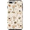 Spooky Ghost and Cat in a Bathroom Custodia per iPhone 7 Plus/8 Plus Gatto fantasma vintage floreale spettrale carino bagno libro amante