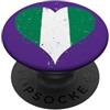 Ptera: A Nigeria Flag for Proud Nigerian Bandiera Nigeria Piccola per Orgogliosi Tifosi Nigeriani PopSockets PopGrip Adesivo
