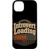 Jimbeels Custodia per iPhone 14 Plus Umorismo introverso caricamento frase ironica retro