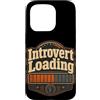 Jimbeels Custodia per iPhone 15 Pro Umorismo introverso caricamento frase ironica retro