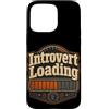 Jimbeels Custodia per iPhone 15 Pro Max Umorismo introverso caricamento frase ironica retro