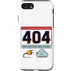 404 Motivation Not Found Funny Tech Meme Custodia per iPhone SE (2020) / 7/8 404 Motivazione non trovata Umorismo retrò su Internet