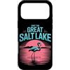Visit Utah's Great Salt Lake Custodia per iPhone 17 Pro Max Visita Il Grande Lago Salato Flamingo Rosa Utah Tramonto Turista