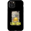 Union Ironworkers Strong Inc Custodia per iPhone 11 Pro Cappello rigido in ferro per lavoratori del sindacato patriottico mimetico