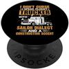Funny Truck Driver Trucker Apparel I Don't Curse I Speak Fluent Trucker Funny Truck Driver PopSockets PopGrip Adesivo
