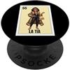Funny Mexican Designs for Family Funny Mexican Design for Aunt Fresa Version - La Tia PopSockets PopGrip Adesivo