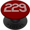 City & State Albany Georgia 229 Codice area Residente locale Patriot Americano PopSockets PopGrip Adesivo