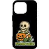 pumpkin car skeleton rider funny Hallowe Custodia per iPhone 16 Pro Ruote Pumpkin Skeleton Rider