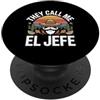El Jefe Vintage Southwestern Boss Mustac Mi chiamano El Jefe Divertente Detto Sombrero Cinco PopSockets PopGrip Adesivo
