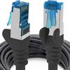 1aTTack.de 1m - nero - 1 pezzo - Rete Cavi Cat6a | S-FTP | CAT 6a | doppia schermatura - certificato GHMT | PIMF | 500MHz | 10000 Mbit/s