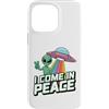 I Come In Peace PS Custodia per iPhone 14 Pro Max Vengo In Pace UFO Alien Amante