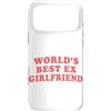 Sarcasm Supply Co. Custodia per iPhone 17 Pro Max World's Best Ex Girlfriend Divertente Sarcastico Retro Rosa Citazione