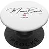 LEVART Travel City Minimal Florida Ameri Miami beach Florida PopSockets PopGrip Adesivo