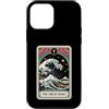The Great Wave Off Kanagawa Tarot Design Custodia per iPhone 12 mini Tarocchi giapponesi retrò La grande onda fuori Kanagawa di notte