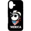 Merica USA Patriotic Cute Funny 4th of J Custodia per iPhone 17 Pinball - Occhiali da sole a bandana con bandiera americana anni '70 e '80
